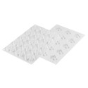 PLAQUE SILICONE 300X175 - 15 décors miel Ø 45xht8 mm - 8ml