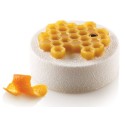 PLAQUE SILICONE 300X175 - 6 décors miel Ø 75xht8 mm - 18ml