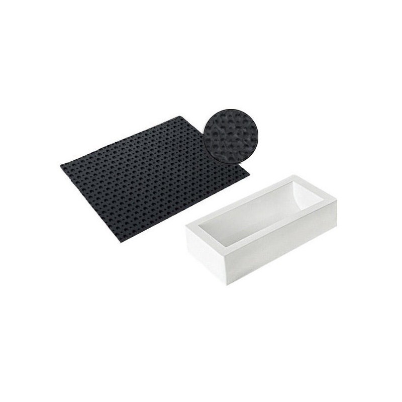 TAPIS DECOR SILICONE - Imprimé pois 250x185xht2.5 mm