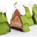 MOULE SILICONE BUCHE - Décor forêt 250x97xht95 mm - 1065ml