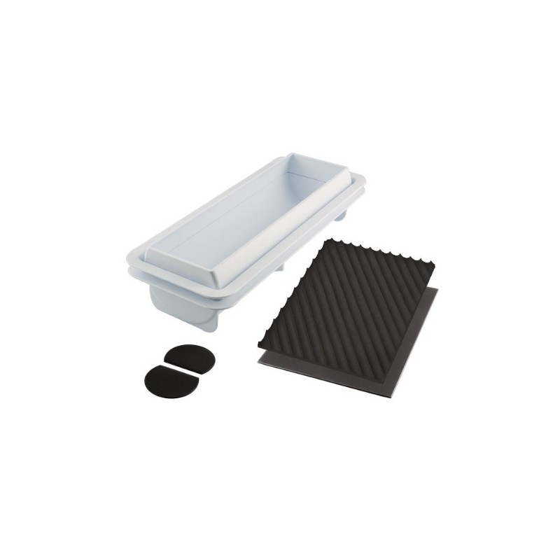 MOULE SILICONE - 1 bûche torsadé 250x80xht67 mm - 1100ml