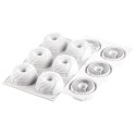 PLAQUE SILICONE 300X175 - 6 entrelacés intrecio Ø 75xht35 mm - 105ml