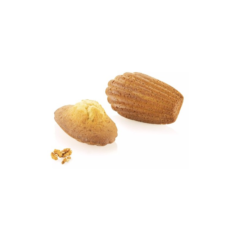 PLAQUE SILICONE 300X175 - 4 madeleines XL 117x77xht22 mm - 95ml