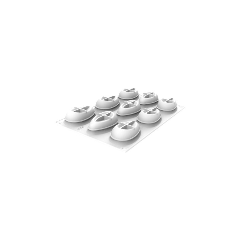 PLAQUE SILICONE 300X175 - 9 judi 75x40xht25 mm - 40ml