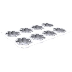 KIT PLAQUE SILICONE - 8 tartelettes blossom Ø 70xht20 mm - 47ml