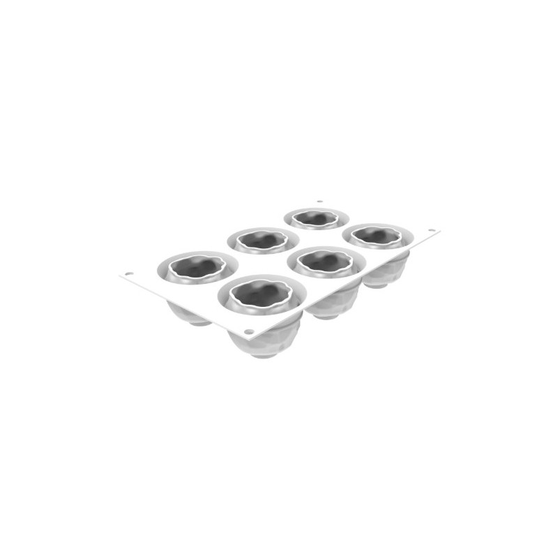 PLAQUE SILICONE 300X175 - 6 syrio Ø 68xht58 mm - 120ml