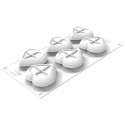 PLAQUE SILICONE 300X175 - 6 cœurs heartix 78x70xht30 mm - 85ml
