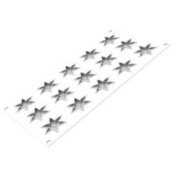 PLAQUE SILICONE 300X175 - 15 corolles Ø 45xht6 mm - 3.8ml