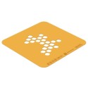 POCHOIR SILICONE - Motif miel 100x100xht1 mm (lot de 2)