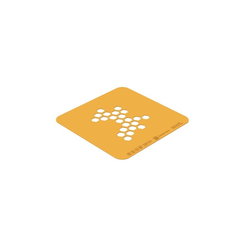 POCHOIR SILICONE - Motif miel 100x100xht1 mm (lot de 2)