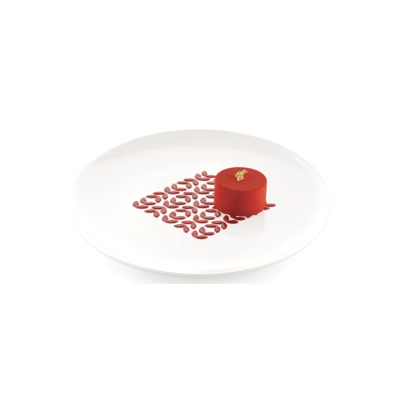 POCHOIR SILICONE - Motif feuillages 100x100xht1 mm (lot de 2)