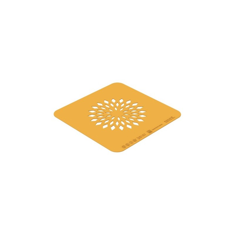 POCHOIR SILICONE - Motif fleurs de lotus Ø 108xht1 mm (lot de 2)