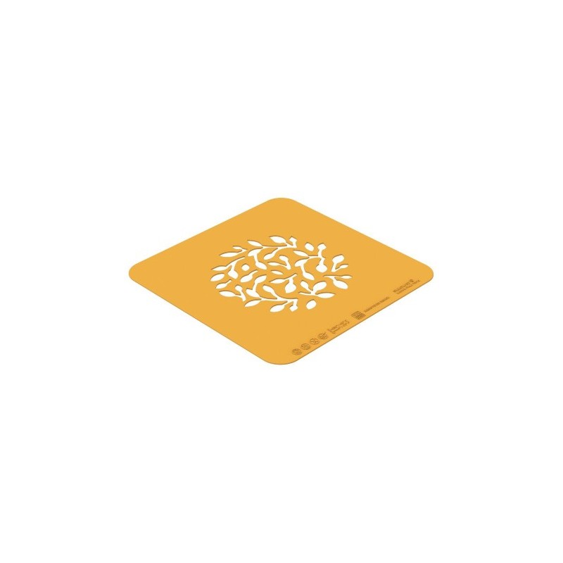 POCHOIR SILICONE - Motif rameaux Ø 100xht1 mm (lot de 2)