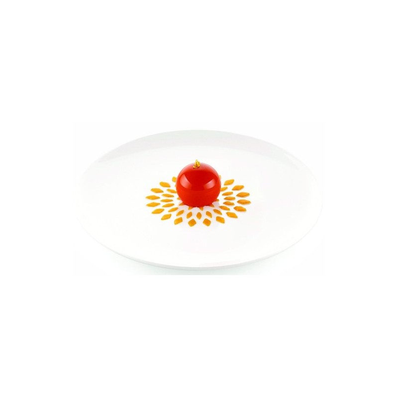 POCHOIR SILICONE - Motif fleurs de lotus Ø 108xht1 mm (lot de 2)