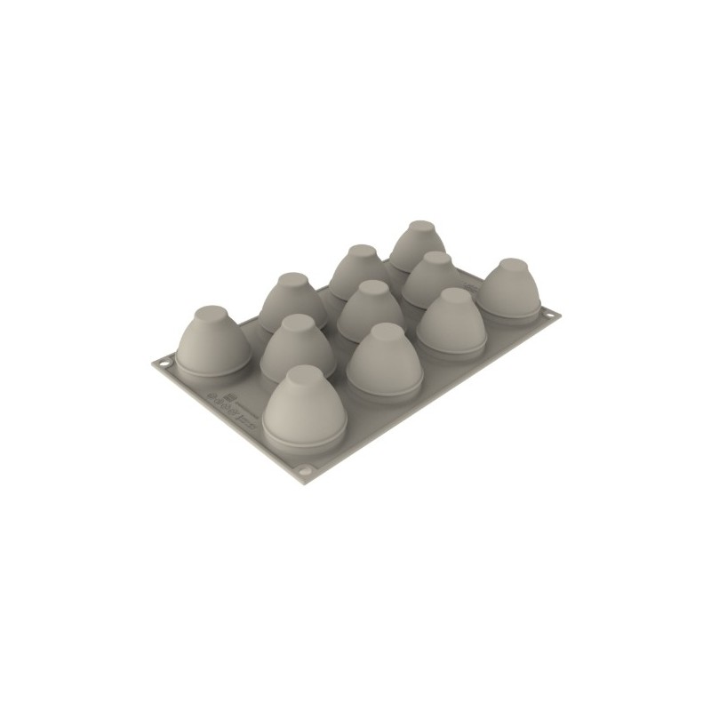 PLAQUE SILICONE 300X175 - 12 œufs décorés Ø 53xht67 mm - 100ml