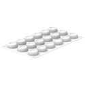 PLAQUE SILICONE 300X175 - 18 gâteaux Ø 40xht15 mm - 14ml