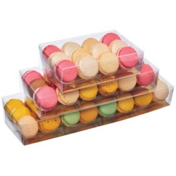 BOITE MACARONS PVC TRANSPARENT