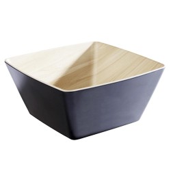 SALADIER CARRE MELAMINE IMITATION BOIS