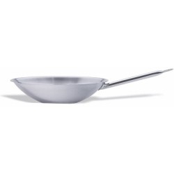 WOK INOX INDUCTION Ø 36 - FOND PLAT
