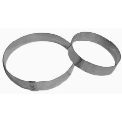 CERCLE GATEAU INDIVIDUEL INOX HT 16 MM