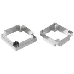 DECOUPOIR A PÂTE INOX POUR CARRE A TARTE