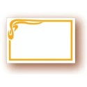 ETIQUETTE NEUTRE LISERE JAUNE 60X40 mm (lot de 50)