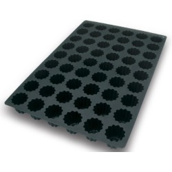 PLAQUE SILICONE 600X400 - 54 cannelés Ø 56xht50 mm - 80ml