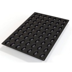 PLAQUE SILICONE 600X400 - 63 ovales 51x31xht20 mm - 20ml