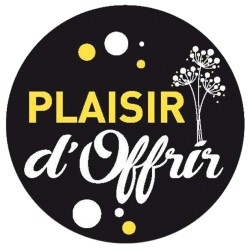 ETIQUETTE ADHESIVE "Plaisir d'offrir"
