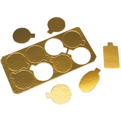 MINI CARTON OR LISSE Ø80 pour mousse individuelle - boite de 200