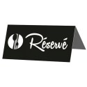 CHEVALET DE TABLE "réservé" FUNNY WHITE 80X40 mm (lot de 10)