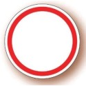 ETIQUETTE PAPIER ADHESIVE diam 36 mm - "NEUTRE FILET ROUGE" (lot de 5