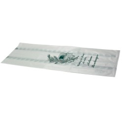 SAC KRAFT BLANC - POUR PAIN COUPE - 500X140 MM - Soufflet 90 mm (x200