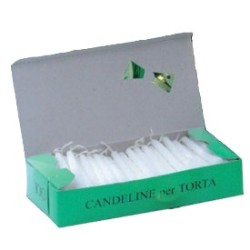 BOITE DE BOUGIES BLANCHES - HT 65 MM (x100)