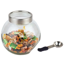 BOCAL A BONBONS EN VERRE AVEC CUILLERE - Ø200XHT180 MM