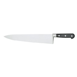 COUTEAU DE CUISINE/EMINCEUR mitre ronde inox - 350 - NOIR