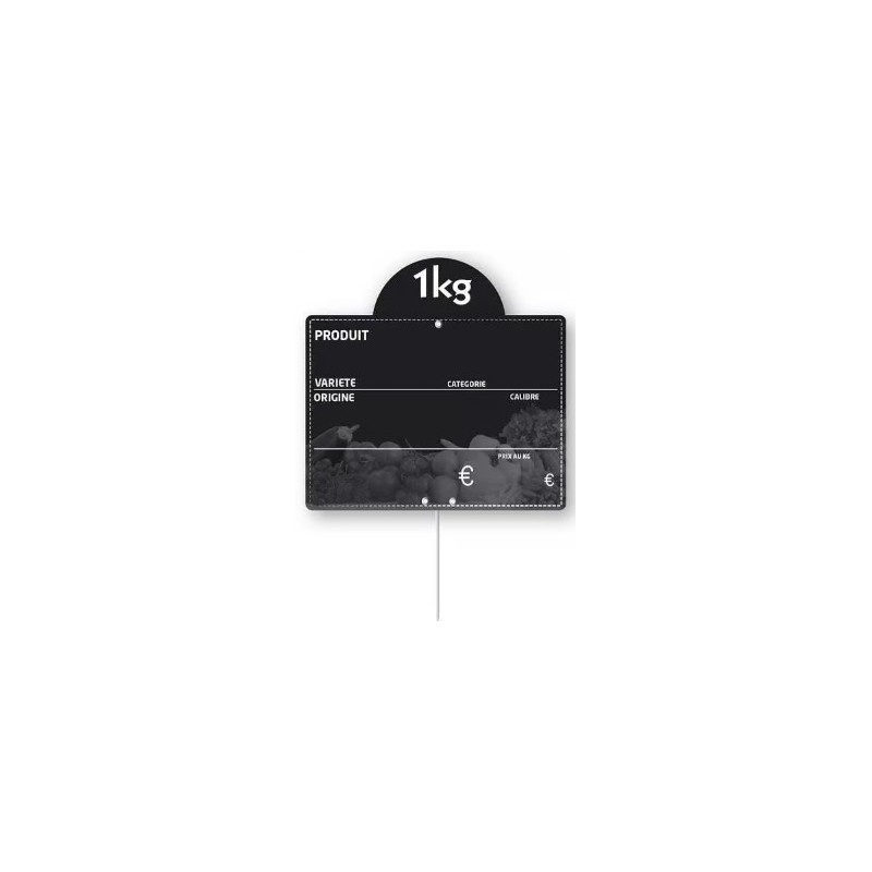 ETIQUETTE 4 SAISONS VOCC 200x150 mm - disque en ht, grandes pattes (l