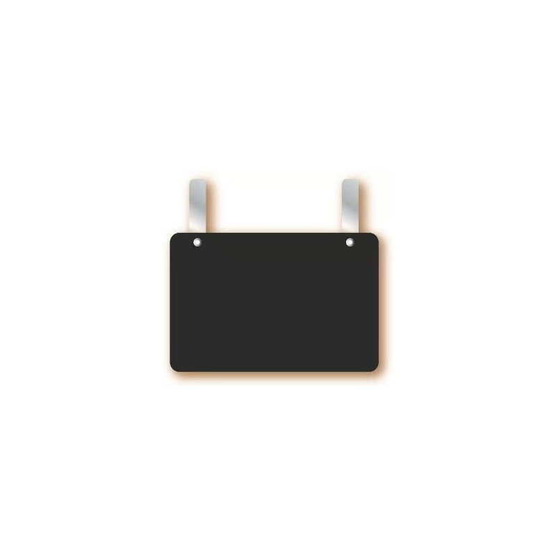 ARDOISE NEUTRE NOIRE 150X100 mm - 2 petites pattes (lot de 10)
