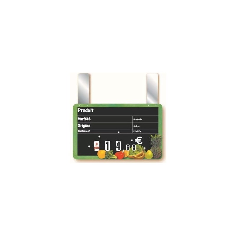ARDOISE CUEILLETTE VOC 150X100 mm - roulettes prix+poids, grandes pat