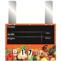 ETIQUETTE VITAMINE ORANGE VOC 150x100 mm - à roulettes, Gdes pattes (