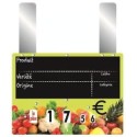 ETIQUETTE VITAMINE VERT ANIS VOC 150x100 mm - à roulettes, Gdes patte