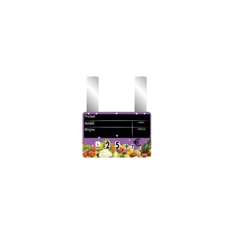 ETIQUETTE VITAMINE VIOLET VOC 200x150 mm - à roulettes, Gdes pattes (