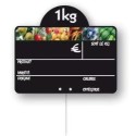 ETIQUETTE FRAÎCHEUR VOC 150x100 mm - disque poids en haut, pique inox