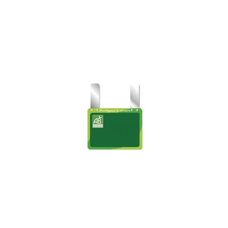 ETIQUETTE BIO NEUTRE 150x100 mm - sans roulettes, Gdes pattes (lot de