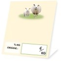 CHEVALET FROMAGE BREBIS NEUTRE 60x100 mm (lot de 10)