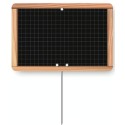 ETIQUETTE ÉCOLIÈRE NEUTRE 150x100 mm - sans roulettes, pique inox (lo