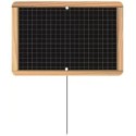 ETIQUETTE ECOLIÈRE NEUTRE 80x60 mm - sans roulettes, pique inox (lot 