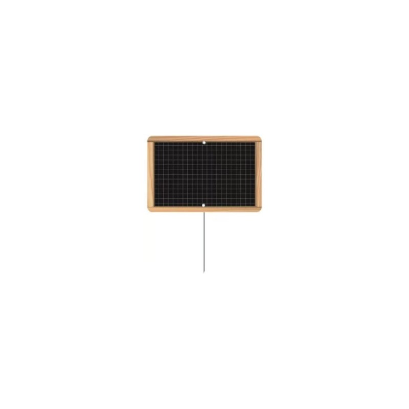 ETIQUETTE ECOLIÈRE NEUTRE 80x60 mm - sans roulettes, pique inox (lot 