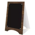 CHEVALET PRAHA 60x100 mm - décor bois neutre, 1 pliage (lot de 10)