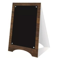 CHEVALET PRAHA 60x100 mm - décor bois neutre, 1 pliage (lot de 10)